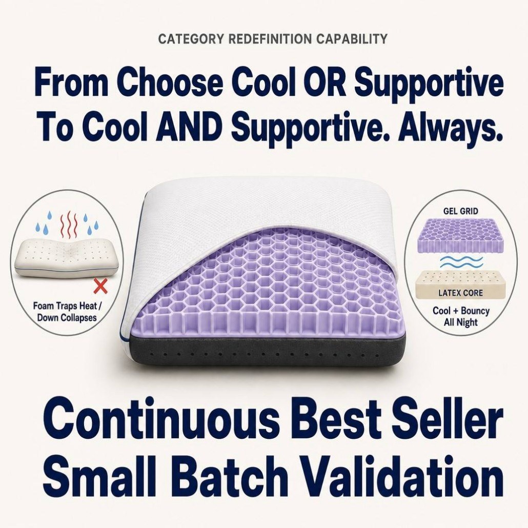 Gel Grid Latex Pillow