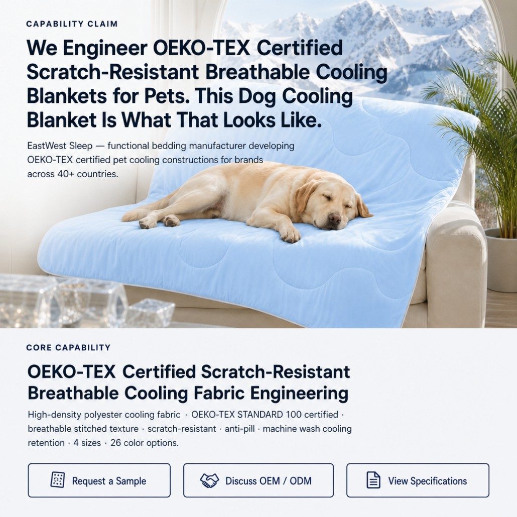 dog cooling blanket scratch resistant